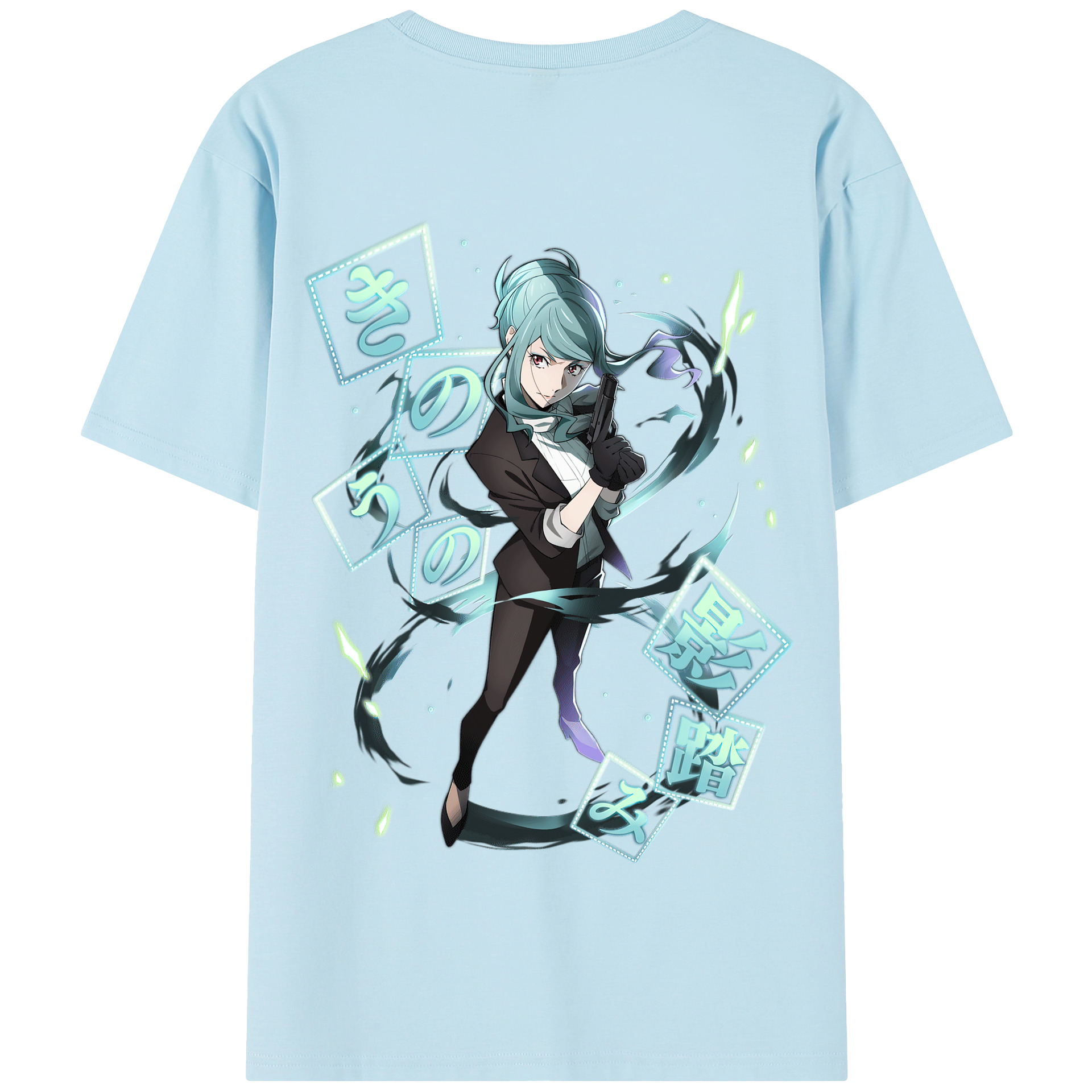 （画像用） 文豪ストレイドッグス Bungo Stray Dogs 綿100％半袖Tシャツ（背面プリント）
